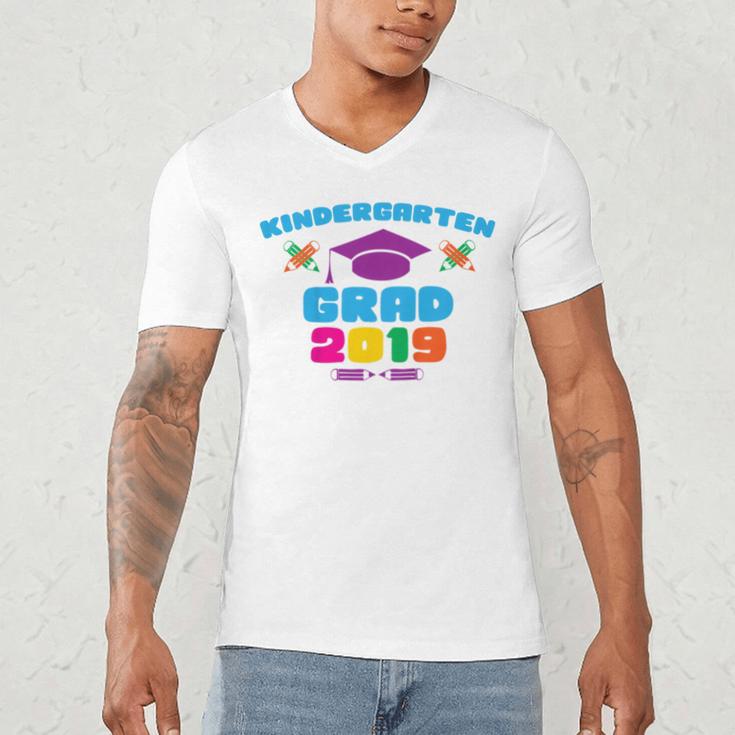 Kids Kindergarten Grad 2019 Graduation T-Shirt Men's V-Neck T-Shirt Kids Kindergarten Grad 2019 Graduation T-Shirt Men's V-Neck T-Shirt