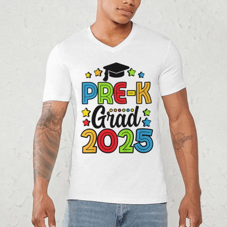 Kids Pre-K Grad 2025 Preschool Prek Graduation Men's V-Neck T-Shirt