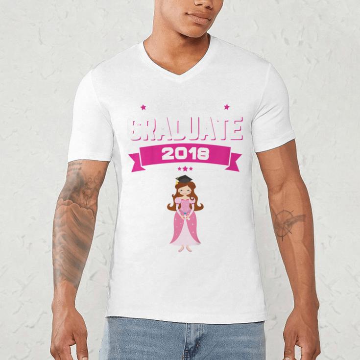 Kids Princess Girl Preschool Graduate 2018 Graduation Pre-K Men's V-Neck T-Shirt