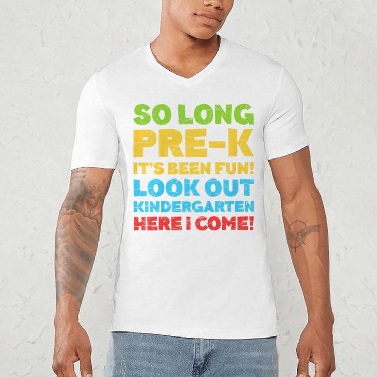 Kids So Long PRE-K It's Been Fun Shirt Boy Girl Graduation Men's V-Neck T-Shirt