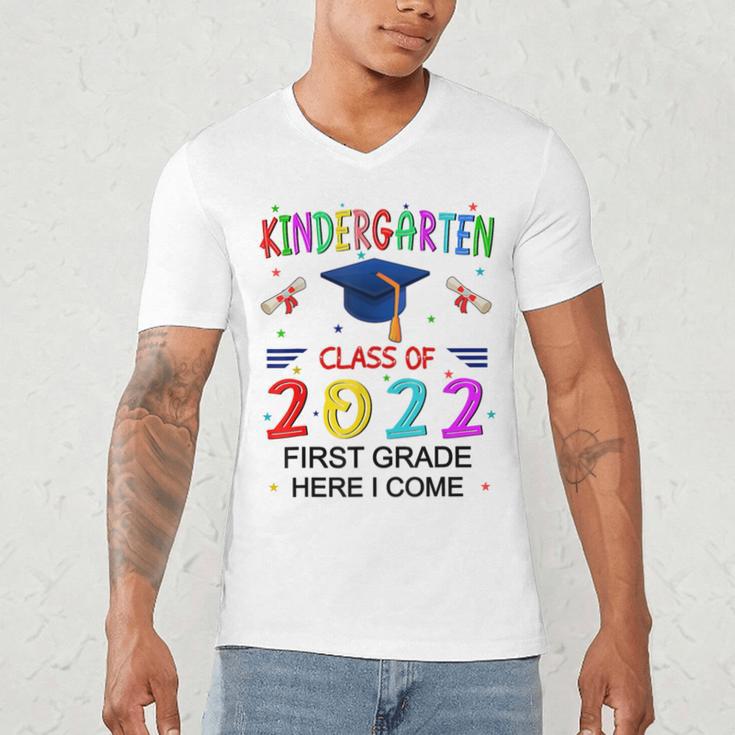 Kindergarten Graduation Class Of 2022 1st Grade Here I Come Men's V-Neck T-Shirt