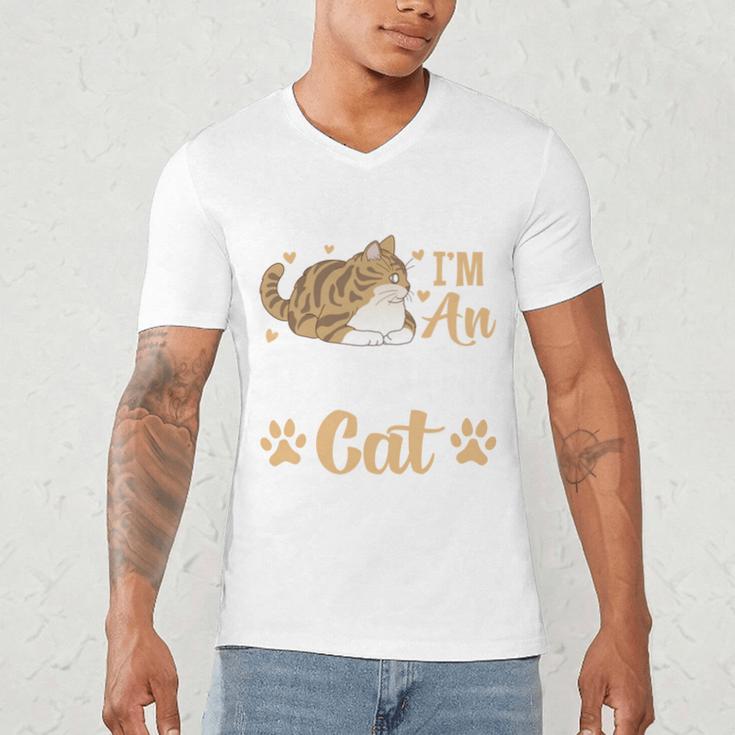 Kitty Pet Lover Introvert Person Cats Show Family Member Men's V-Neck T-Shirt