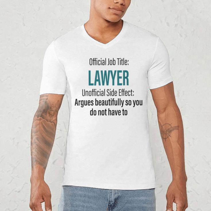 Lawyer Definition Quote Attorney Student Graduation Men's V-Neck T-Shirt