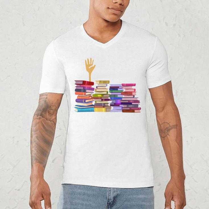 Librarian I'm Okay Book Reader Library Book Men's V-Neck T-Shirt