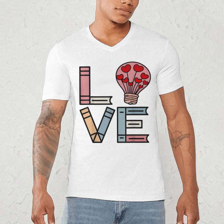 Love Books Reading Men's V-Neck T-Shirt