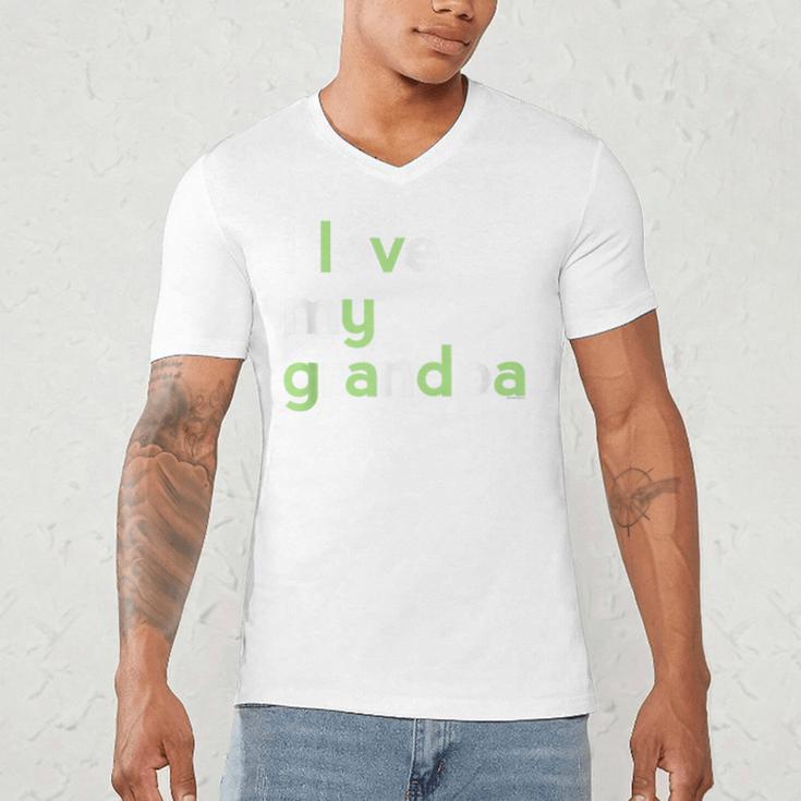 I Love My Grandpa Shirt For Boys Dad Papa Fathers Day Tee Men's V-Neck T-Shirt I Love My Grandpa Shirt For Boys Dad Papa Fathers Day Tee Men's V-Neck T-Shirt