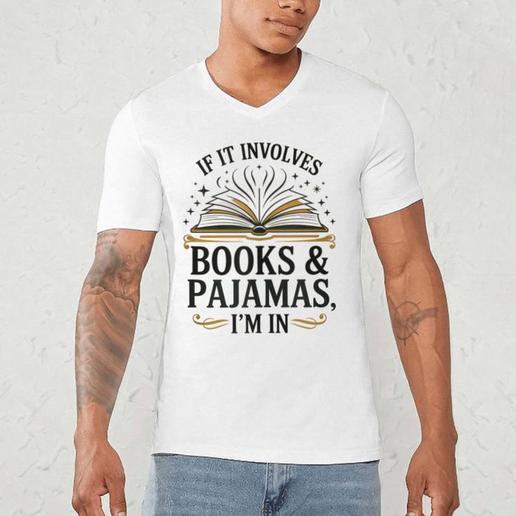 Magical Pajama And Book Lover Outfit For Readers Who Love Men's V-Neck T-Shirt
