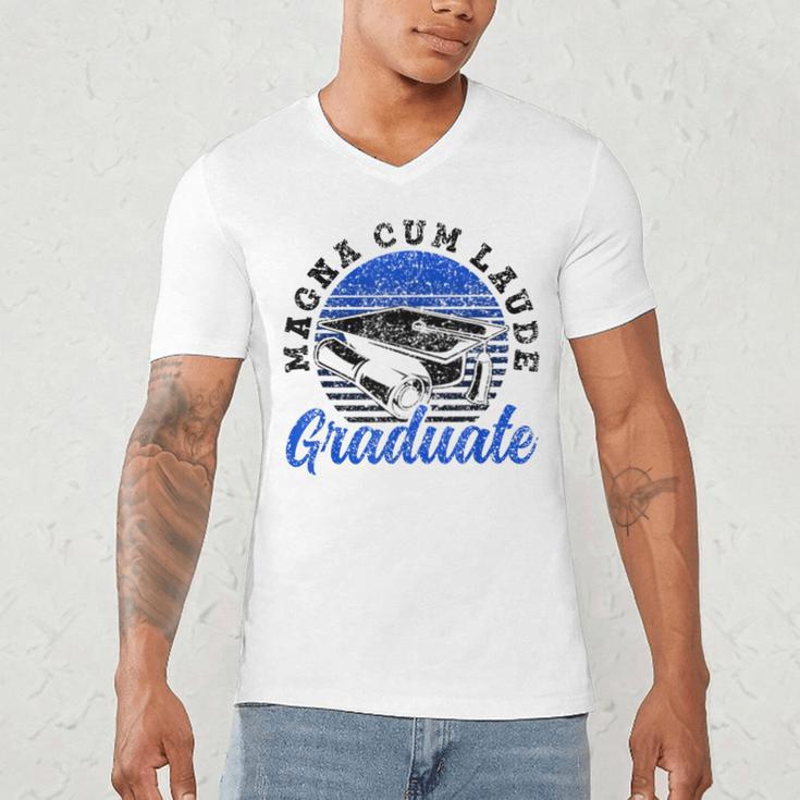 Magna Cum Laude Graduate Graduation Graduates Family Men's V-Neck T-Shirt