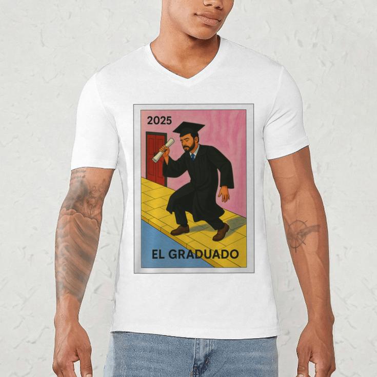 Mexican For Graduation 2025 El Graduado Premium Tri-Blend Men's V-Neck T-Shirt