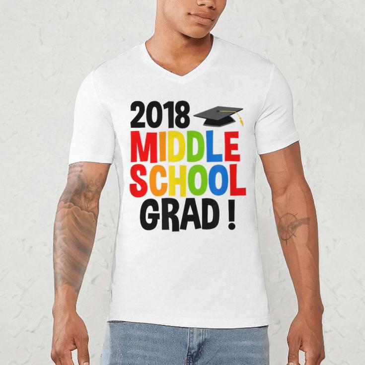 Middle School Graduation Class Of 2018 Shirt Men's V-Neck T-Shirt