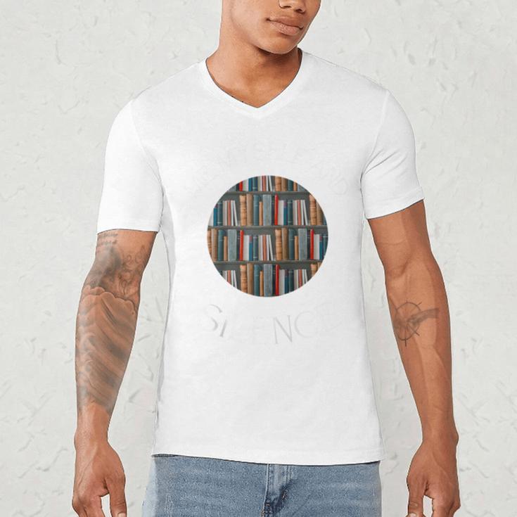 Me Myself And Silence Sarcastic Reading Books Introvert Top Raglan Baseball Tee Men's V-Neck T-Shirt Me Myself And Silence Sarcastic Reading Books Introvert Top Raglan Baseball Tee Men's V-Neck T-Shirt