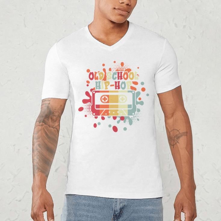 Old-School Hip Hop 80's 90's Style Music Cassette Nostalgia Men's V-Neck T-Shirt