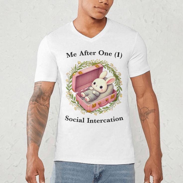 Me After One Social Interaction Introvert Saying Men's V-Neck T-Shirt