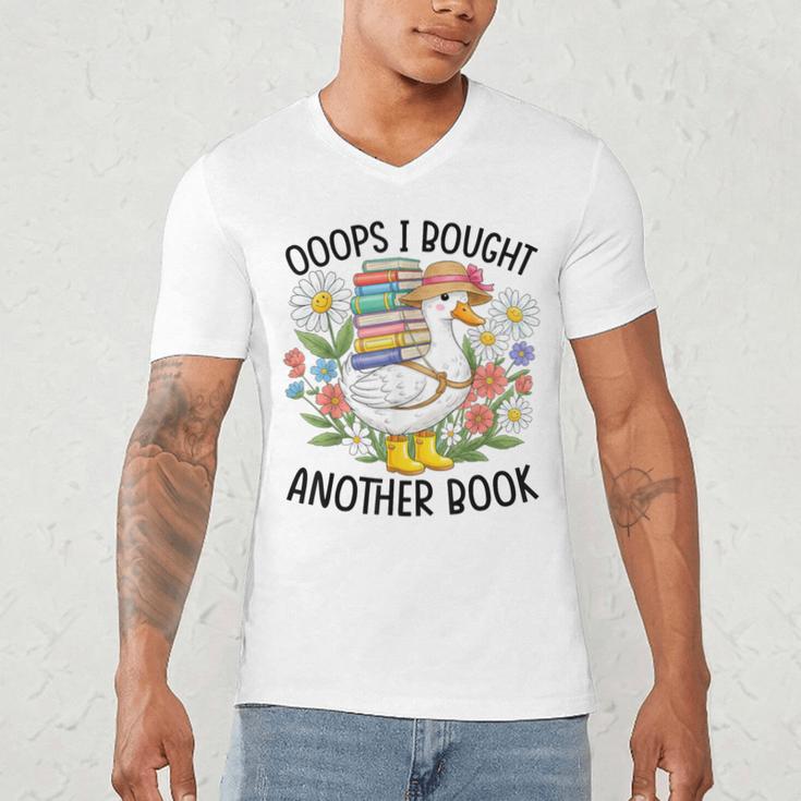 Oops I Bought Another Book Goose Men's V-Neck T-Shirt