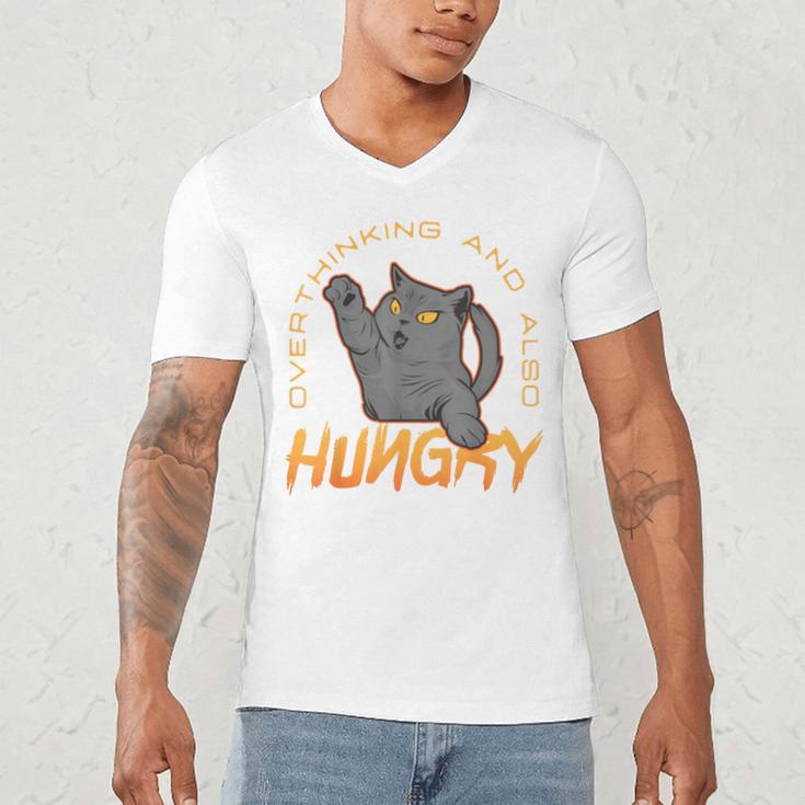 Overthinking And Also Hungry Introverted Overthinker Men's V-Neck T-Shirt