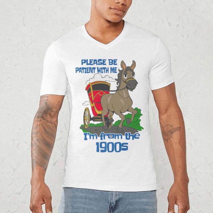 Patient With Me I'm From The 1900s Premium Men's V-Neck T-Shirt