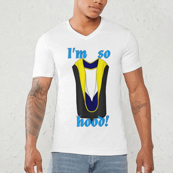 PhD Hood Graduation Shirt Doctorate Degree Doctoral Men's V-Neck T-Shirt