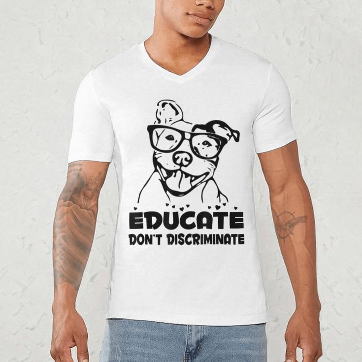 Pit Bull LoverShirt Pitbull Mom Rescue Dog Dad Puppy Men's V-Neck T-Shirt Pit Bull LoverShirt Pitbull Mom Rescue Dog Dad Puppy Men's V-Neck T-Shirt
