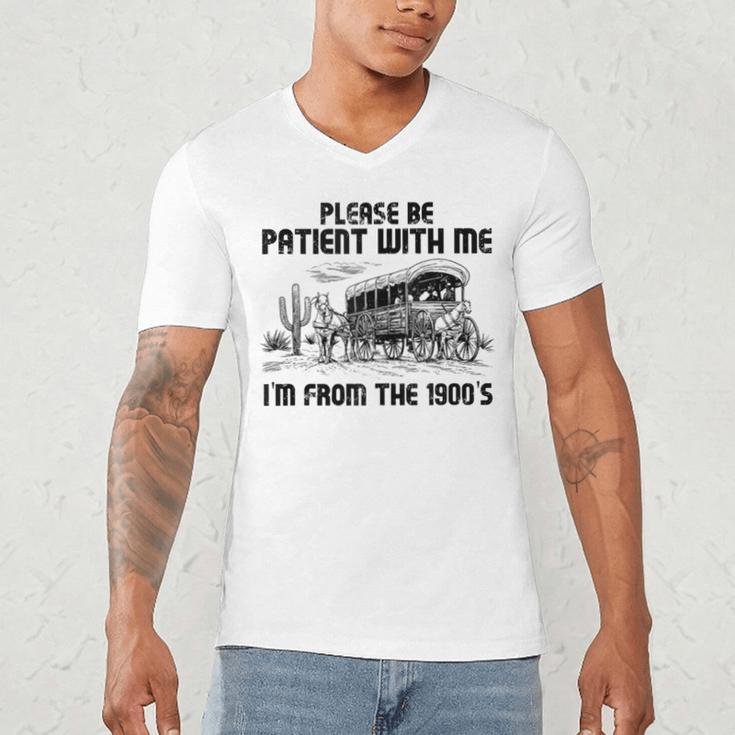 Please Patience I'm From The 1900s Vintage Western Men's V-Neck T-Shirt
