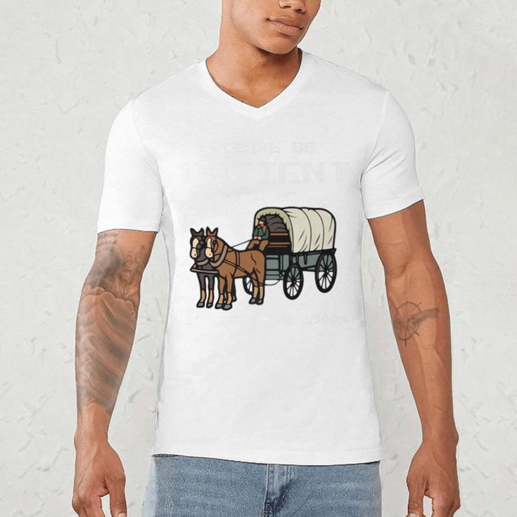Please Be Patient I'm From The 1900s Amish Wagon & Vintage Premium Men's V-Neck T-Shirt