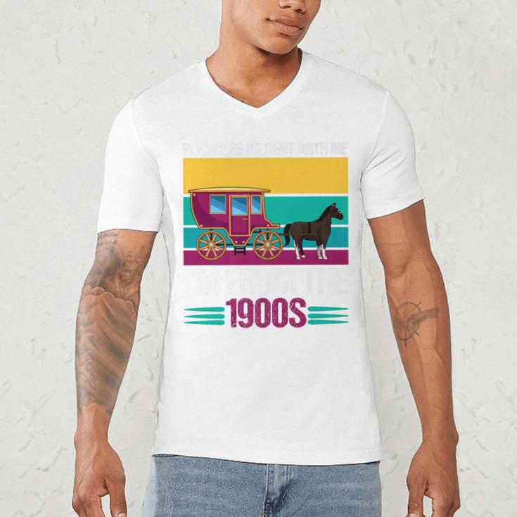Please Be Patient With Me I'm From The 1900s Cool Dad Premium Men's V-Neck T-Shirt