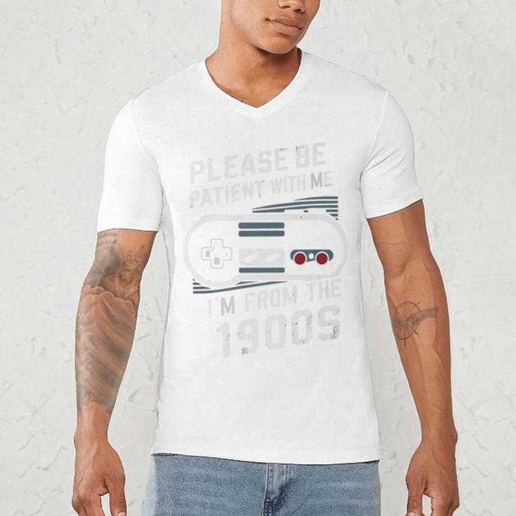 Please Be Patient I'm From The 1900s Father's Day Premium Men's V-Neck T-Shirt
