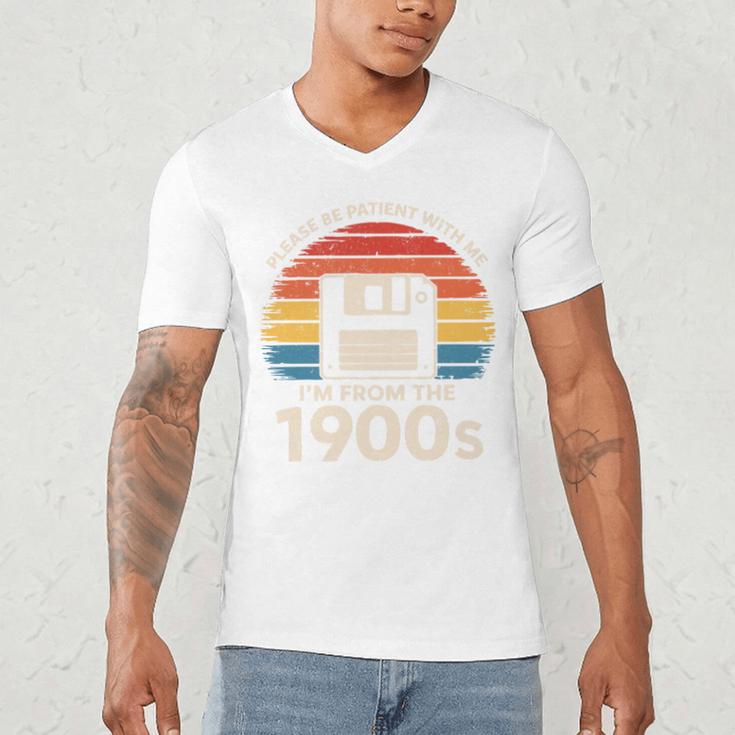 Please Be Patient With Me I'm From The 1900s Floppy Disk Premium Tri-Blend Men's V-Neck T-Shirt Please Be Patient With Me I'm From The 1900s Floppy Disk Premium Tri-Blend Men's V-Neck T-Shirt