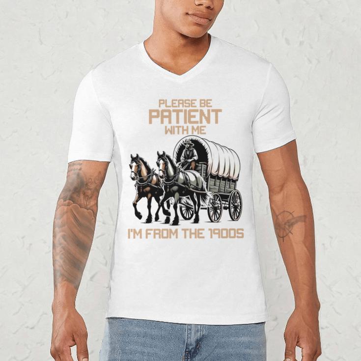 Please Be Patient With Me I'm From The 1900s Men Women Men's V-Neck T-Shirt