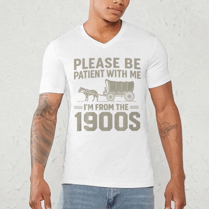 Please Be Patient I'm From The 1900s Vintage Over The Hill Premium Tri-Blend Men's V-Neck T-Shirt Please Be Patient I'm From The 1900s Vintage Over The Hill Premium Tri-Blend Men's V-Neck T-Shirt