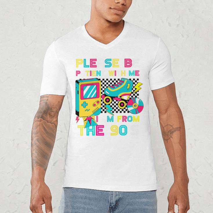 Please Be Patient With Me I'm From The 1900s Vintage 1900s Premium Men's V-Neck T-Shirt Please Be Patient With Me I'm From The 1900s Vintage 1900s Premium Men's V-Neck T-Shirt