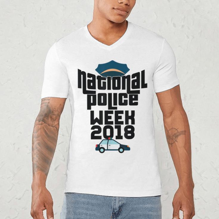 Police Officer National Week T-Shirt Graduation 2018 Men's V-Neck T-Shirt