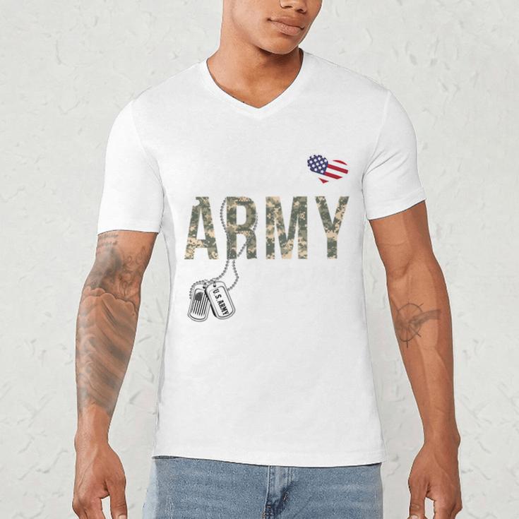 Proud Army Mom Army Graduation Mom US Army Mom Men's V-Neck T-Shirt