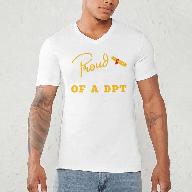 Proud Wife Of a DPT Graduate Graduation Grad Men's V-Neck T-Shirt
