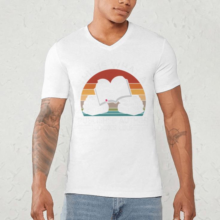 Published Author Book Writer Book Writing Novelist Premium Tri-Blend Men's V-Neck T-Shirt