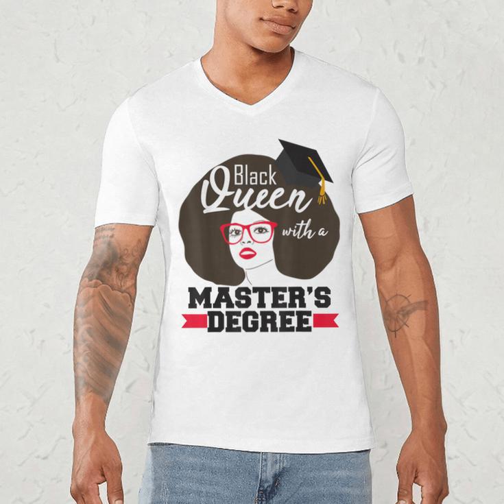 Queen Masters Degree Graduation Social Work MSW MPH Men's V-Neck T-Shirt