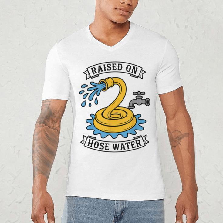Raised On Hose Water Nostalgia Lovers Summer Vibes Men's V-Neck T-Shirt Raised On Hose Water Nostalgia Lovers Summer Vibes Men's V-Neck T-Shirt