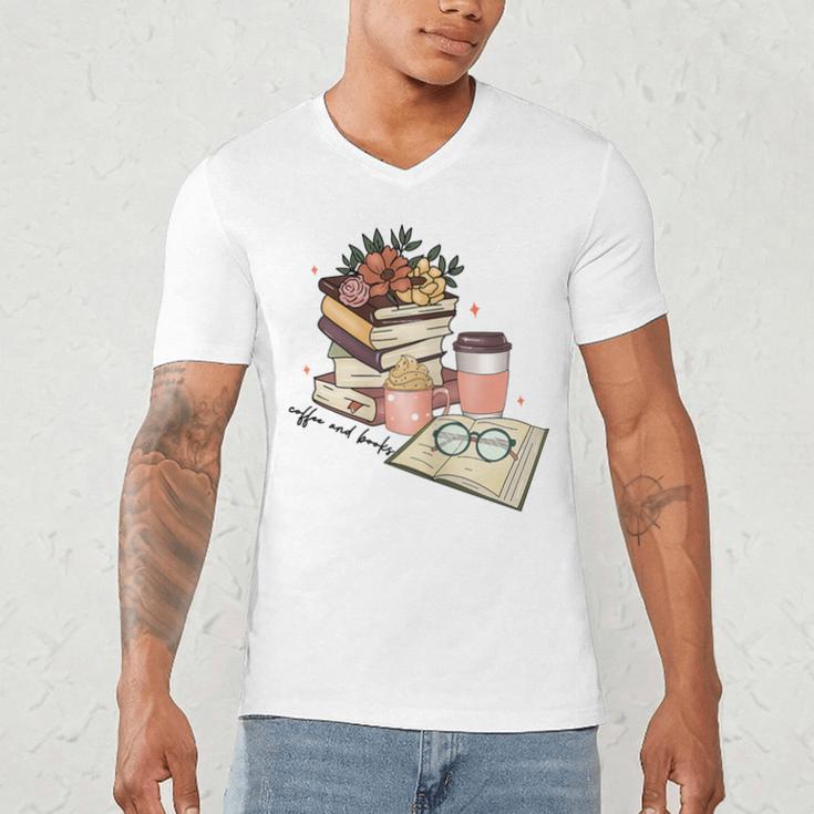 Read Books Drink Coffee For Women Men's V-Neck T-Shirt Read Books Drink Coffee For Women Men's V-Neck T-Shirt