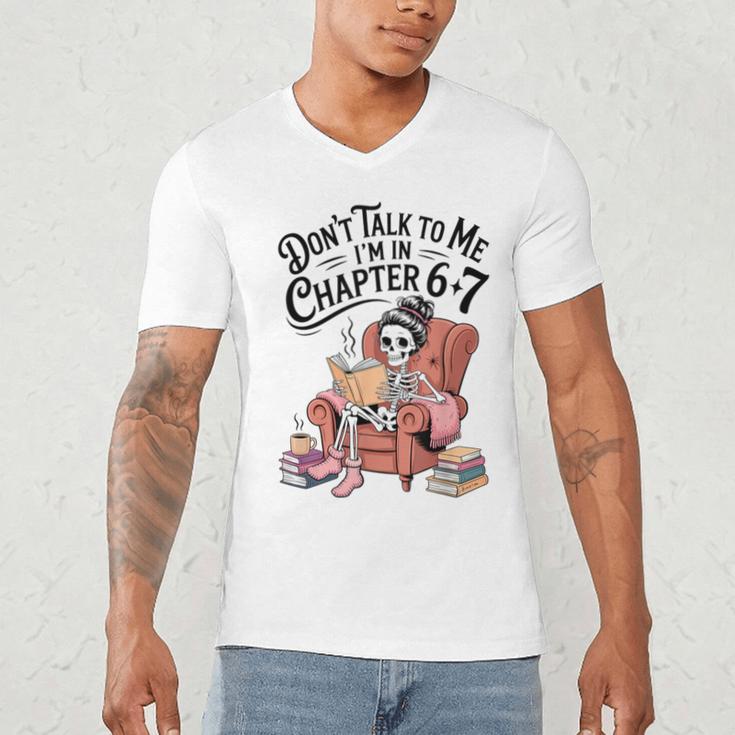 Reading 67 Six Seven Meme English Teacher Book Lover Men's V-Neck T-Shirt Reading 67 Six Seven Meme English Teacher Book Lover Men's V-Neck T-Shirt