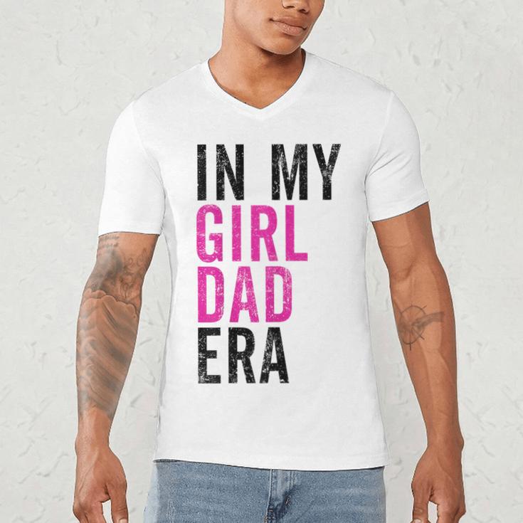 Retro In My Dad Girl Era Father's Day Christmas Men's V-Neck T-Shirt