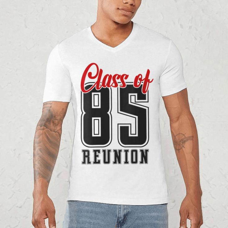 Reunion 1985 Matching Graduation High School Class Of 1985 Men's V-Neck T-Shirt