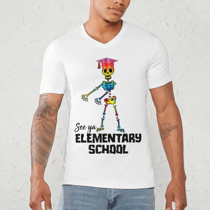See Ya Elementary School Shirt Tie Dye Graduation Tee Men's V-Neck T-Shirt