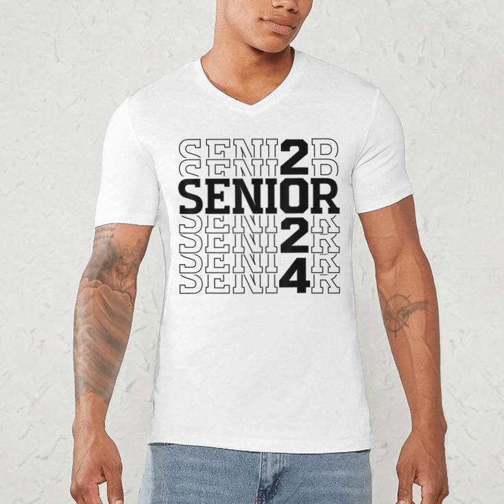Senior 2024 Class Of 2024 Graduation 2024 Women Boy Girl Men's V-Neck T-Shirt