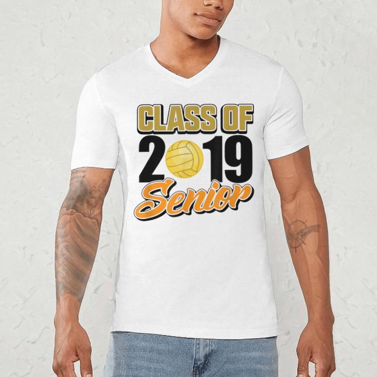 Senior Class Of 2019 Tshirt Graduation School Volleyball Men's V-Neck T-Shirt