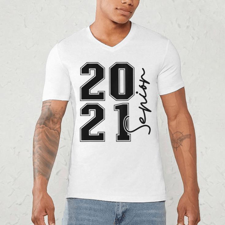 Senior Class Of 2021 Graduation High School College Men's V-Neck T-Shirt
