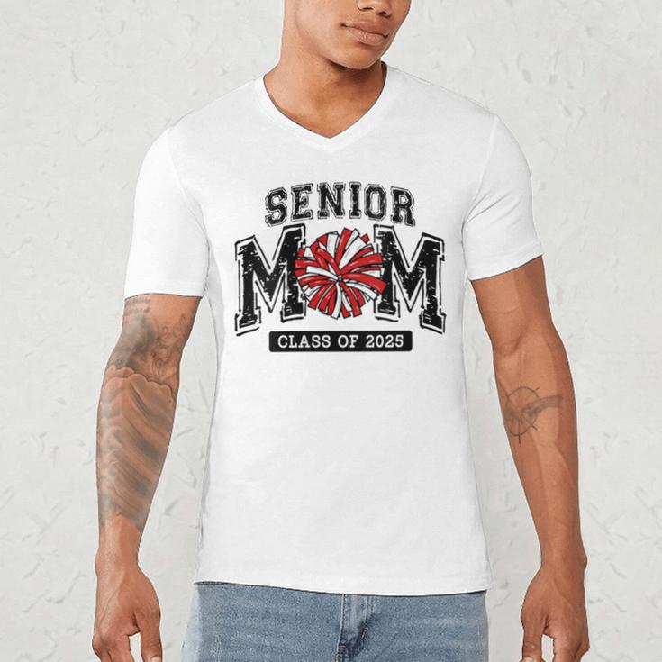 Senior Mom 2025 Cheer Mama Class Of 2025 Graduation Men's V-Neck T-Shirt