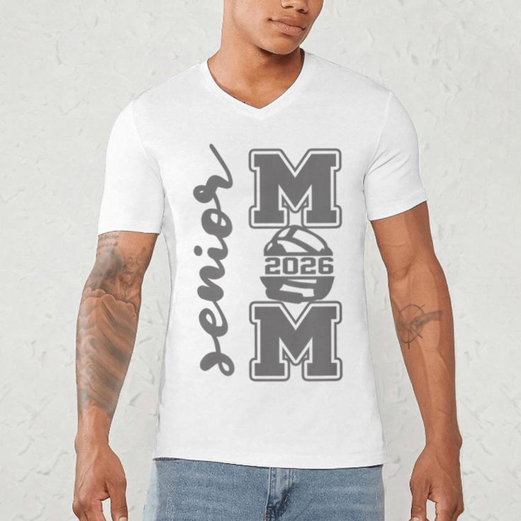 Senior Mom 2026 Wrestling Athlete Proud Parent Graduation Men's V-Neck T-Shirt