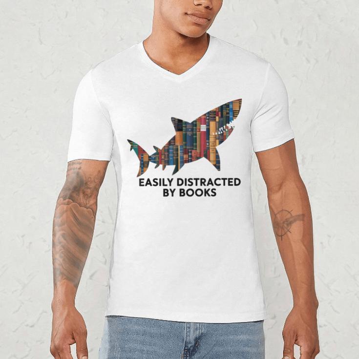 Shark Costume Teens Books Nerds Shark Stuffed Animal Sharks Men's V-Neck T-Shirt Shark Costume Teens Books Nerds Shark Stuffed Animal Sharks Men's V-Neck T-Shirt