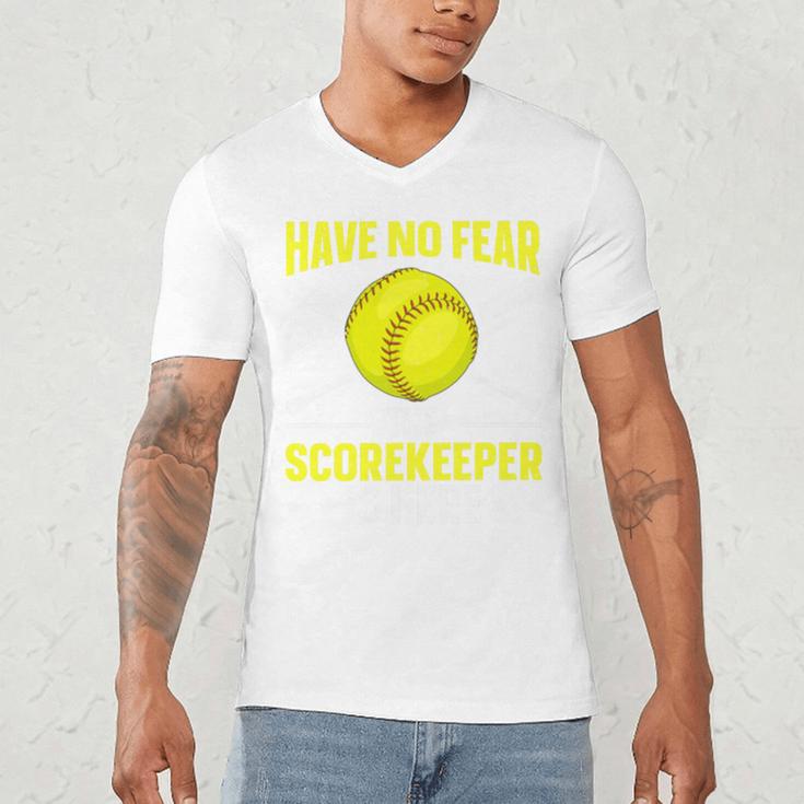 Softball Scorekeeper For a Score Book Keeper Premium Tri-Blend Men's V-Neck T-Shirt