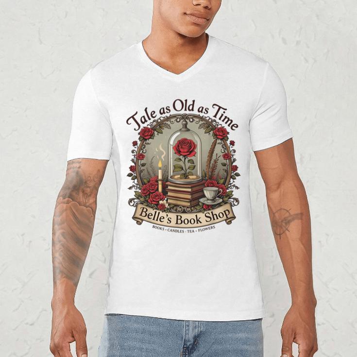 Tale As Old As Time Belle's Book Shop Book Coffee Book Men's V-Neck T-Shirt