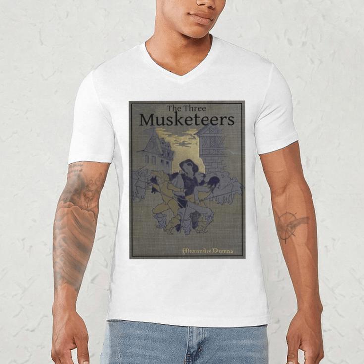 The Three Musketeers Book Cover Men's V-Neck T-Shirt